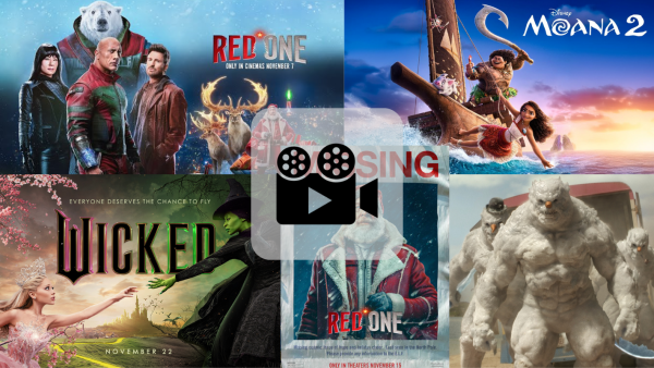 Red one, Wicked, and Moana 2 are the most anticipated movies for this month.